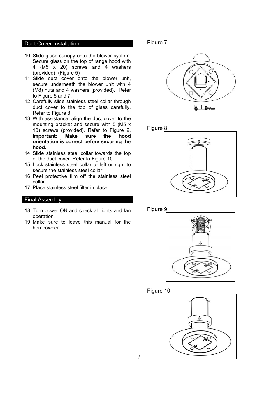 Kobe Range Hoods IS2036GS User Manual | Page 9 / 72