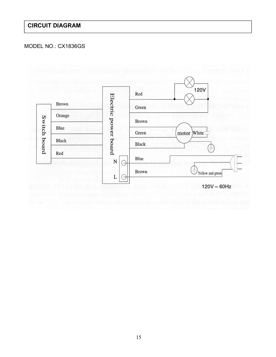 Kobe Range Hoods CX1836GS User Manual | Page 17 / 21