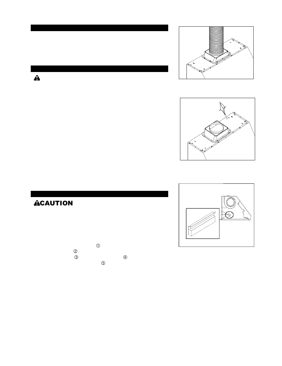 Caution : install heating lamps last | Kobe Range Hoods CH0030SQB (30") User Manual | Page 10 / 36