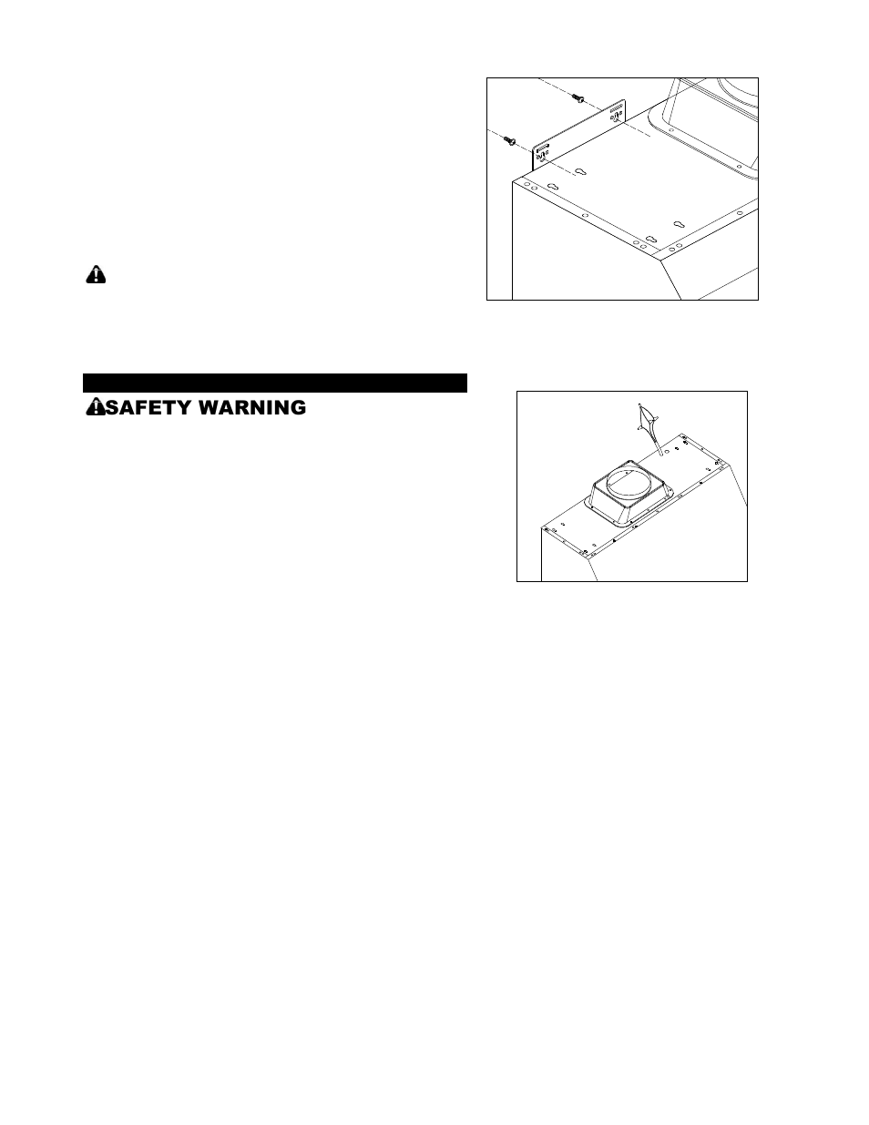 Safety warning | Kobe Range Hoods CH0030SQB (30") User Manual | Page 13 / 36