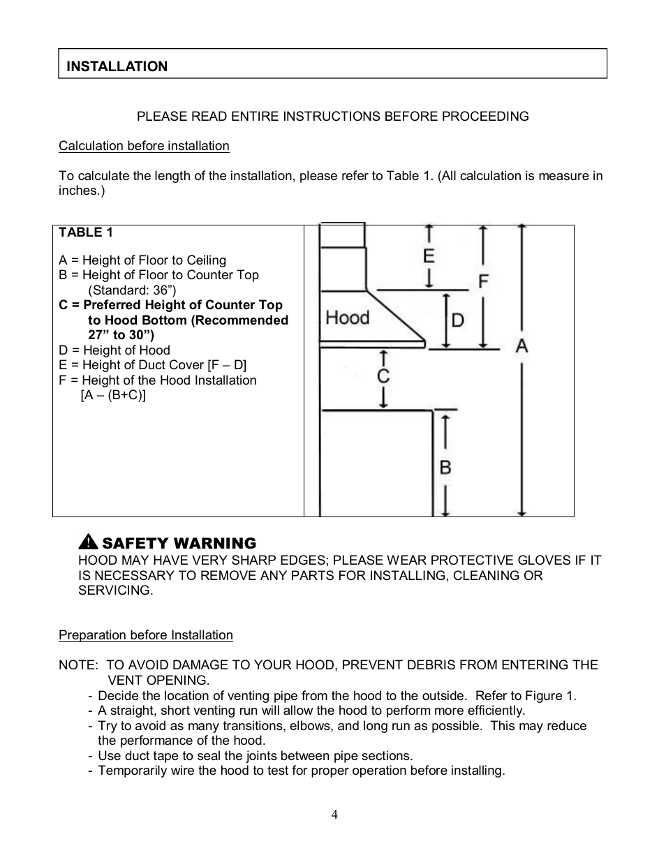 Kobe Range Hoods CH8136SQ User Manual | Page 6 / 21