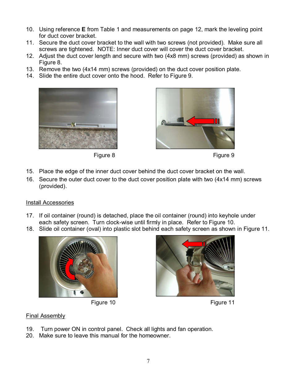 Kobe Range Hoods CH8136SQ User Manual | Page 9 / 21
