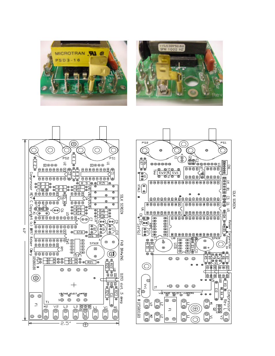 Model 1030 circuit board diagrams, 1030 circuit board diagrams | Keiser 1031 User Manual | Page 5 / 14