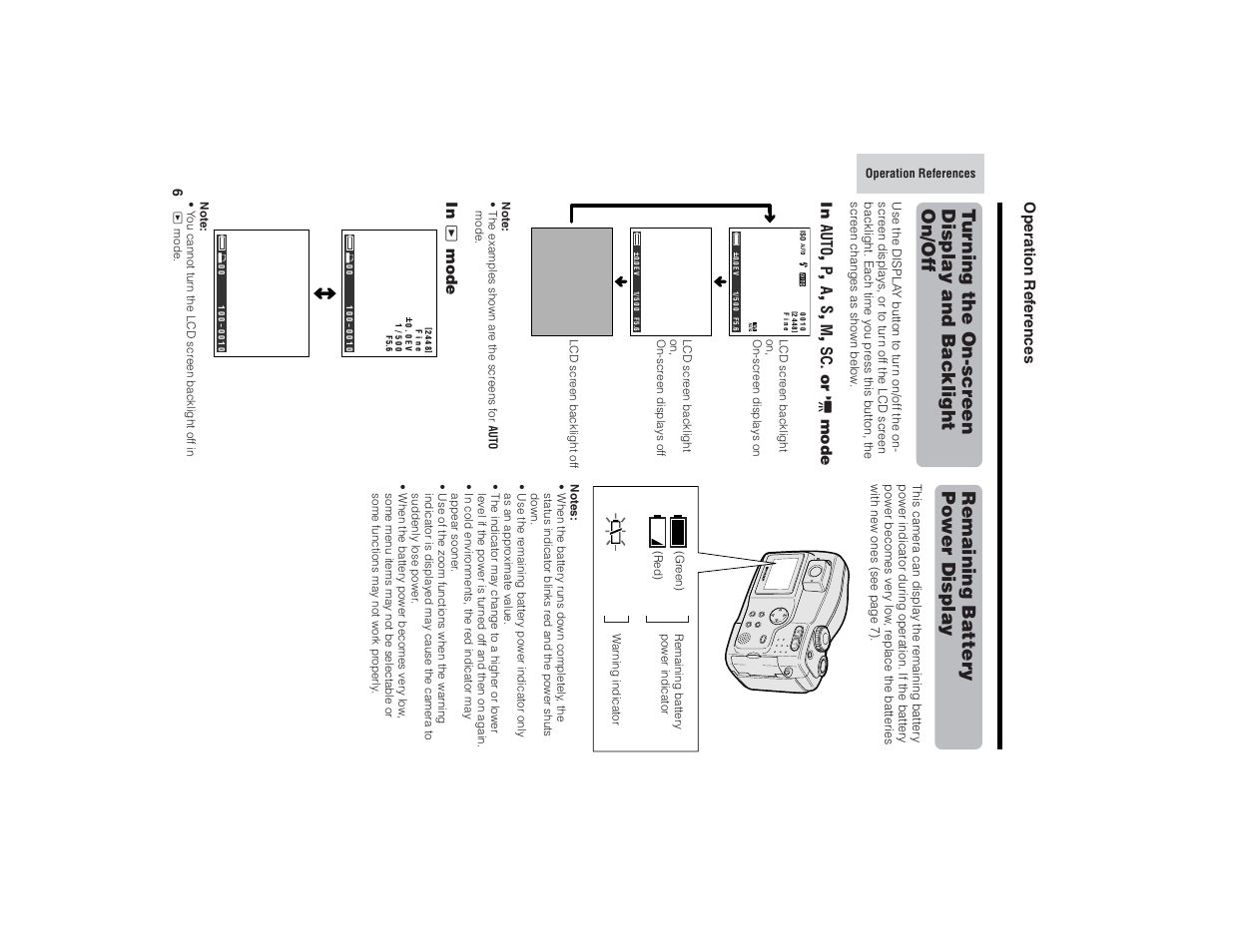 Remaining batter y power display, Operation ref erences | Kitchen Star VE-CG40U User Manual | Page 16 / 83