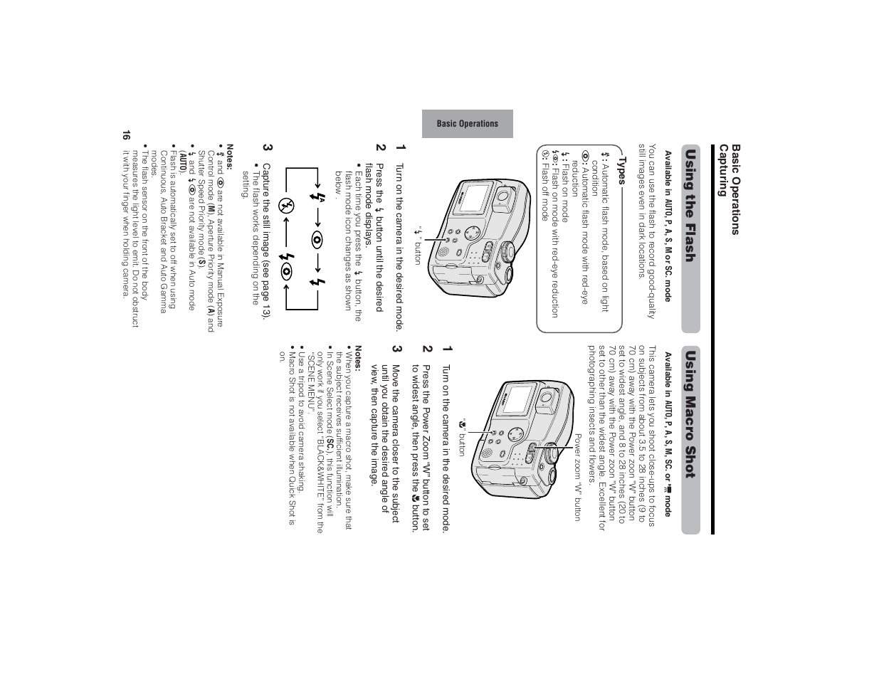 Using macr o shot, Using the flash | Kitchen Star VE-CG40U User Manual | Page 26 / 83