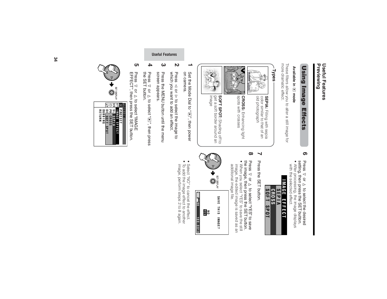 Using image ef fects | Kitchen Star VE-CG40U User Manual | Page 44 / 83