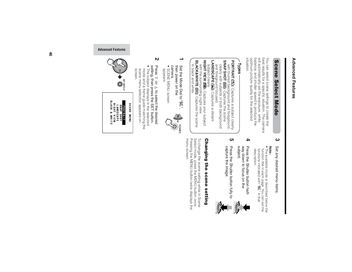 Scene select mode | Kitchen Star VE-CG40U User Manual | Page 56 / 83