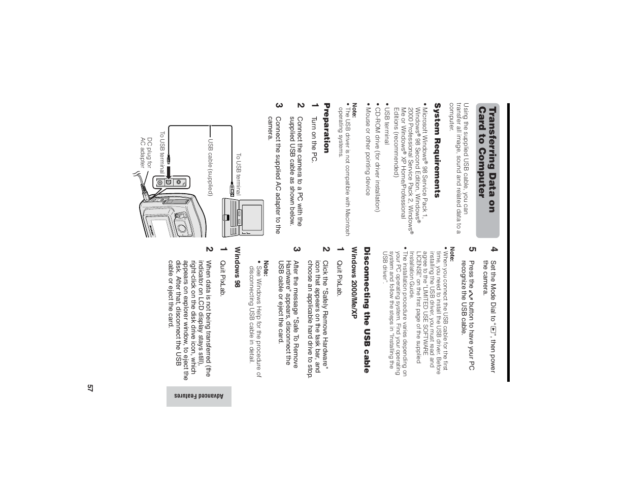 Transferring data on car d to computer | Kitchen Star VE-CG40U User Manual | Page 67 / 83