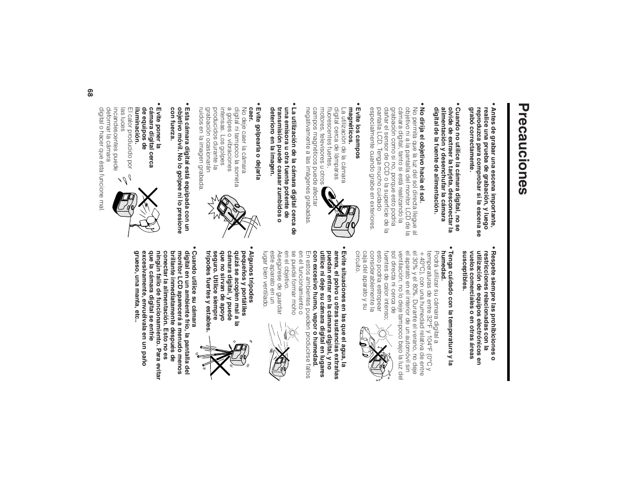 Precauciones | Kitchen Star VE-CG40U User Manual | Page 78 / 83