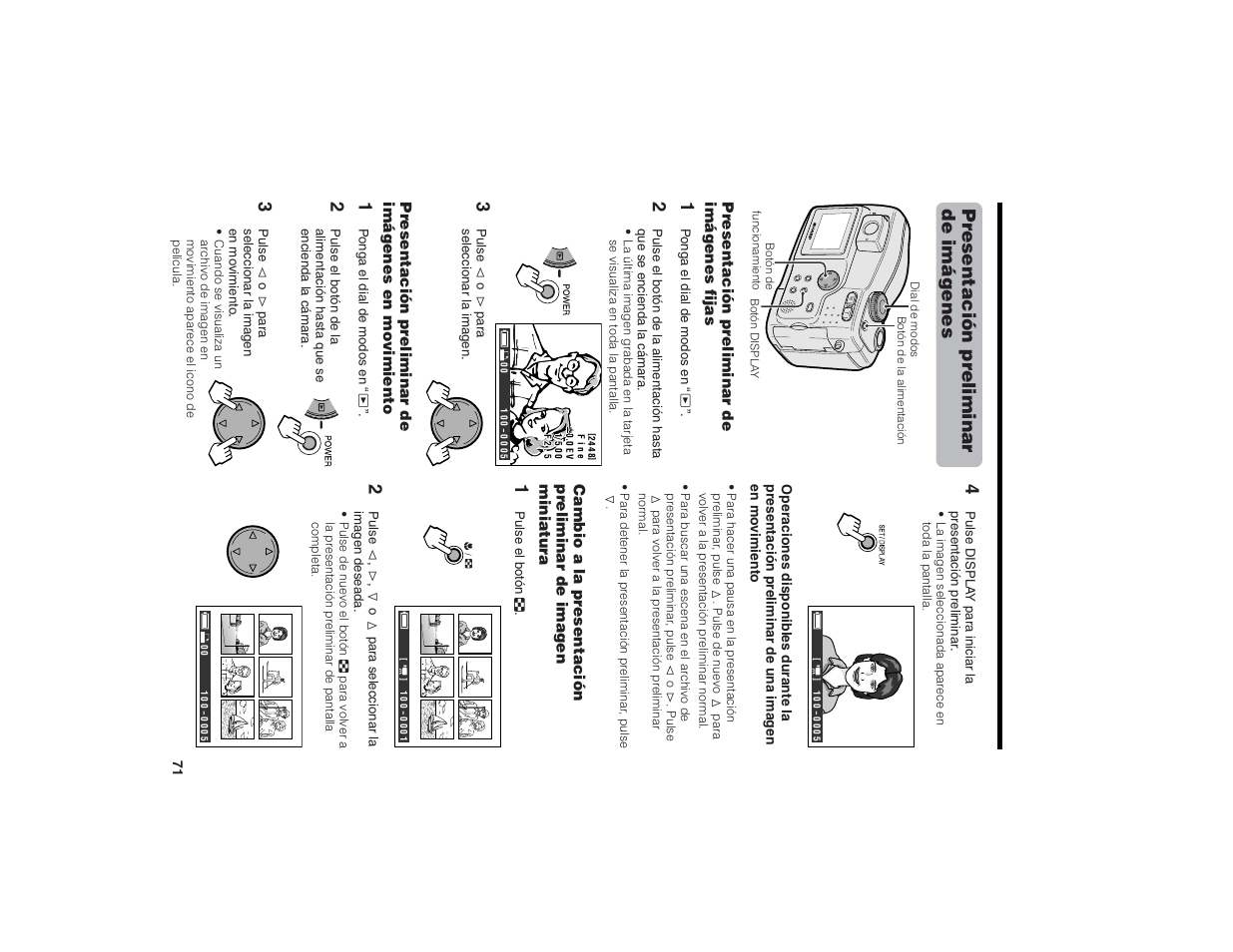 Pr esentación pr eliminar de imágenes | Kitchen Star VE-CG40U User Manual | Page 81 / 83