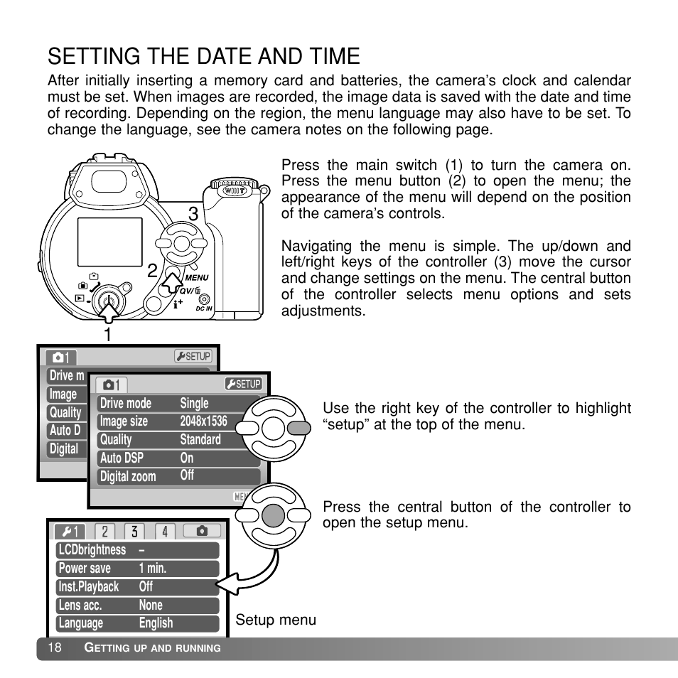 Setting the date and time | Konka Group Z1 User Manual | Page 18 / 58