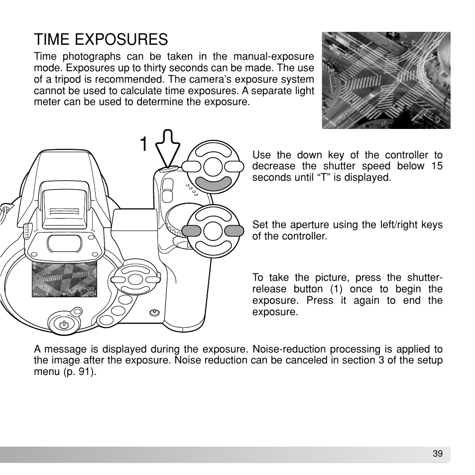 Time exposures | Konka Group Z1 User Manual | Page 39 / 58