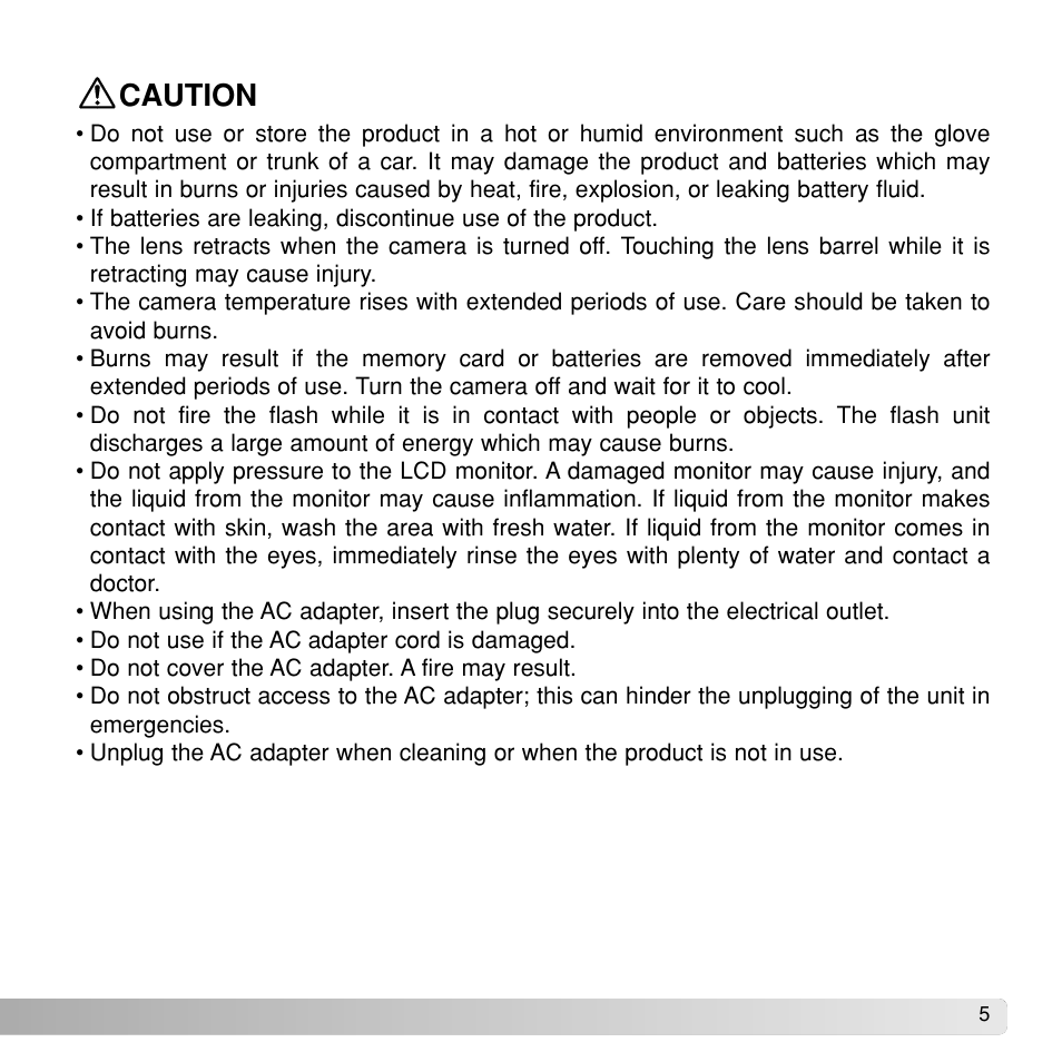 Caution | Konka Group Z1 User Manual | Page 5 / 58