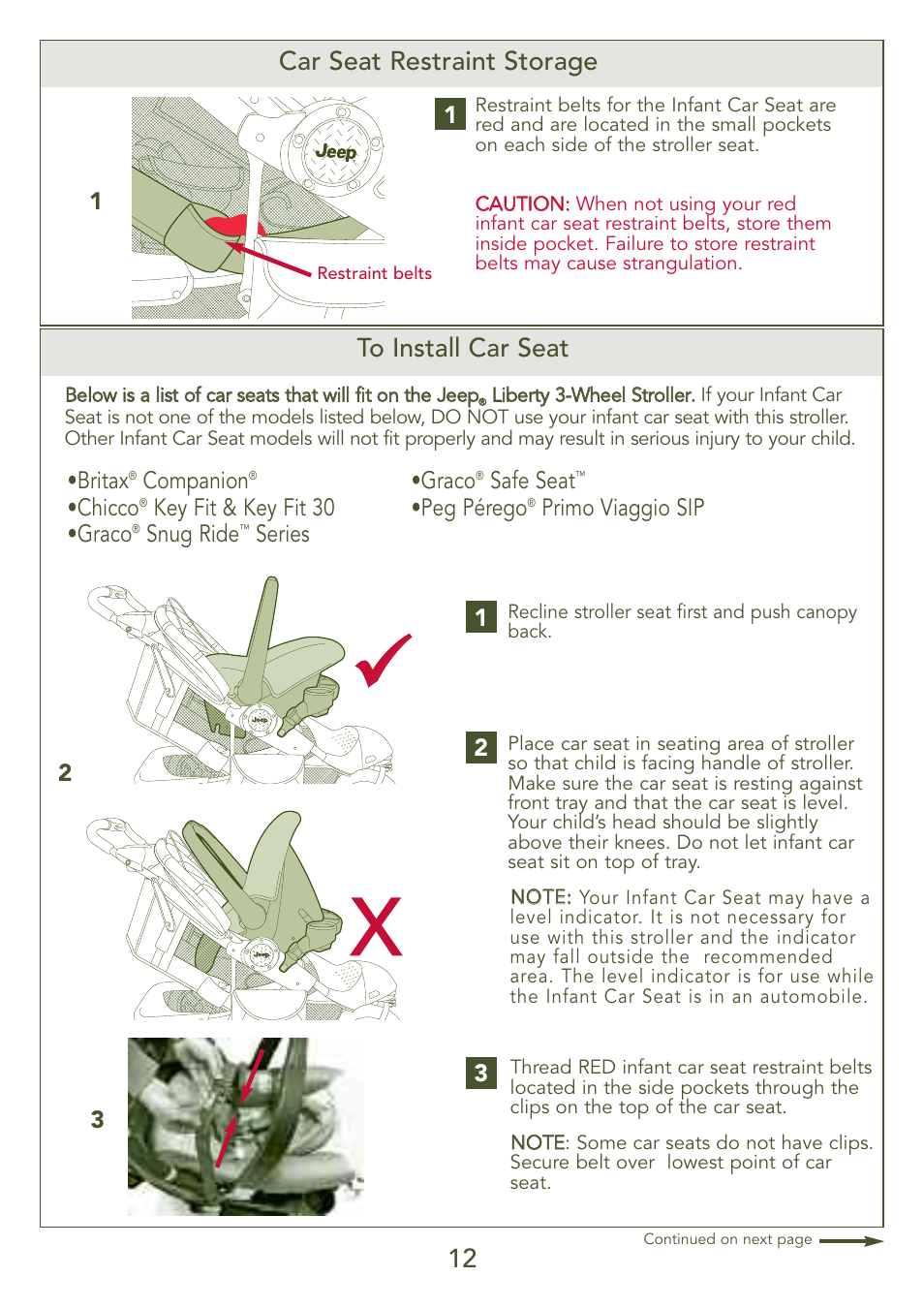 Kolcraft S77-T-R3 User Manual | Page 12 / 51