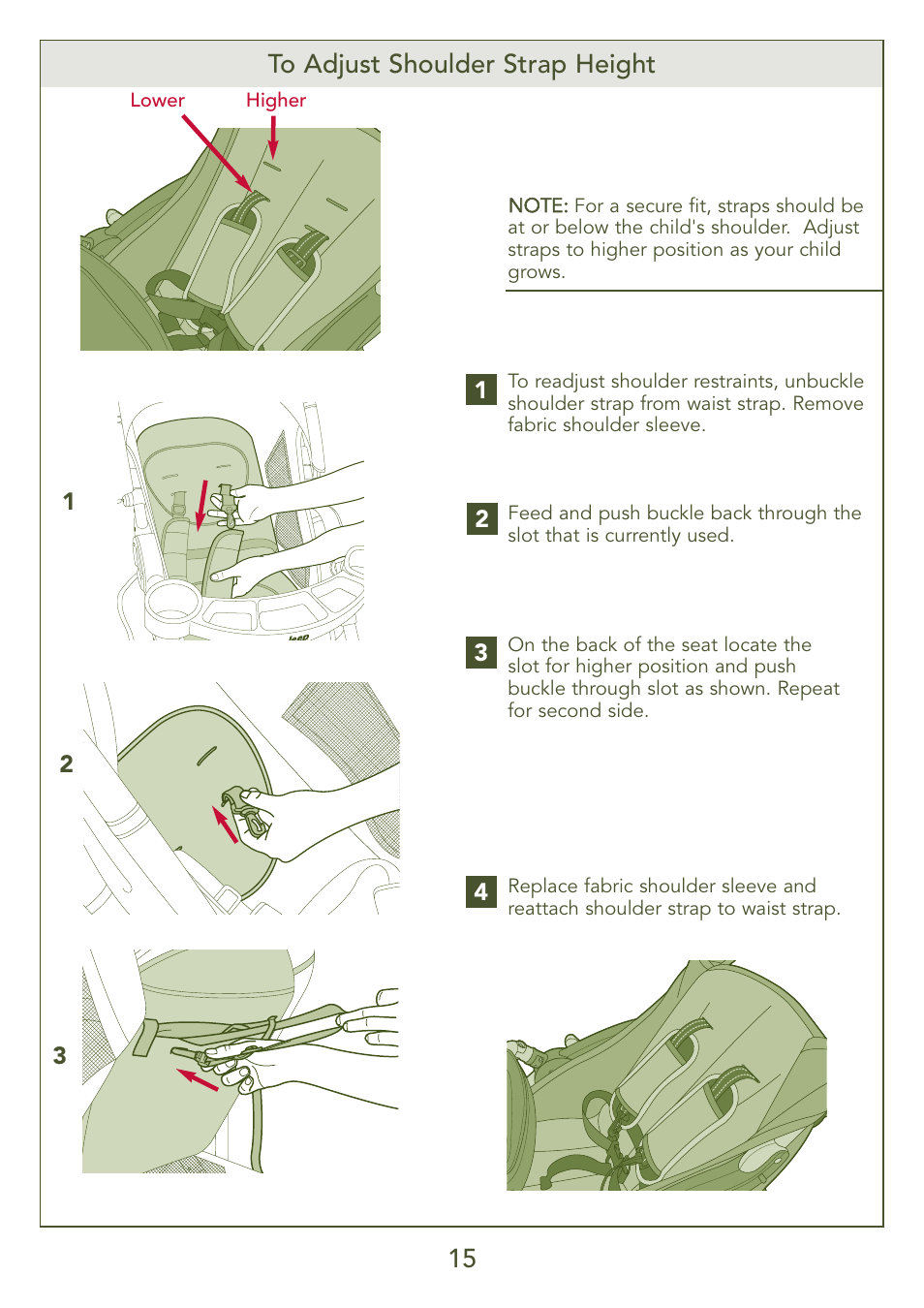 Kolcraft S77-T-R3 User Manual | Page 15 / 51