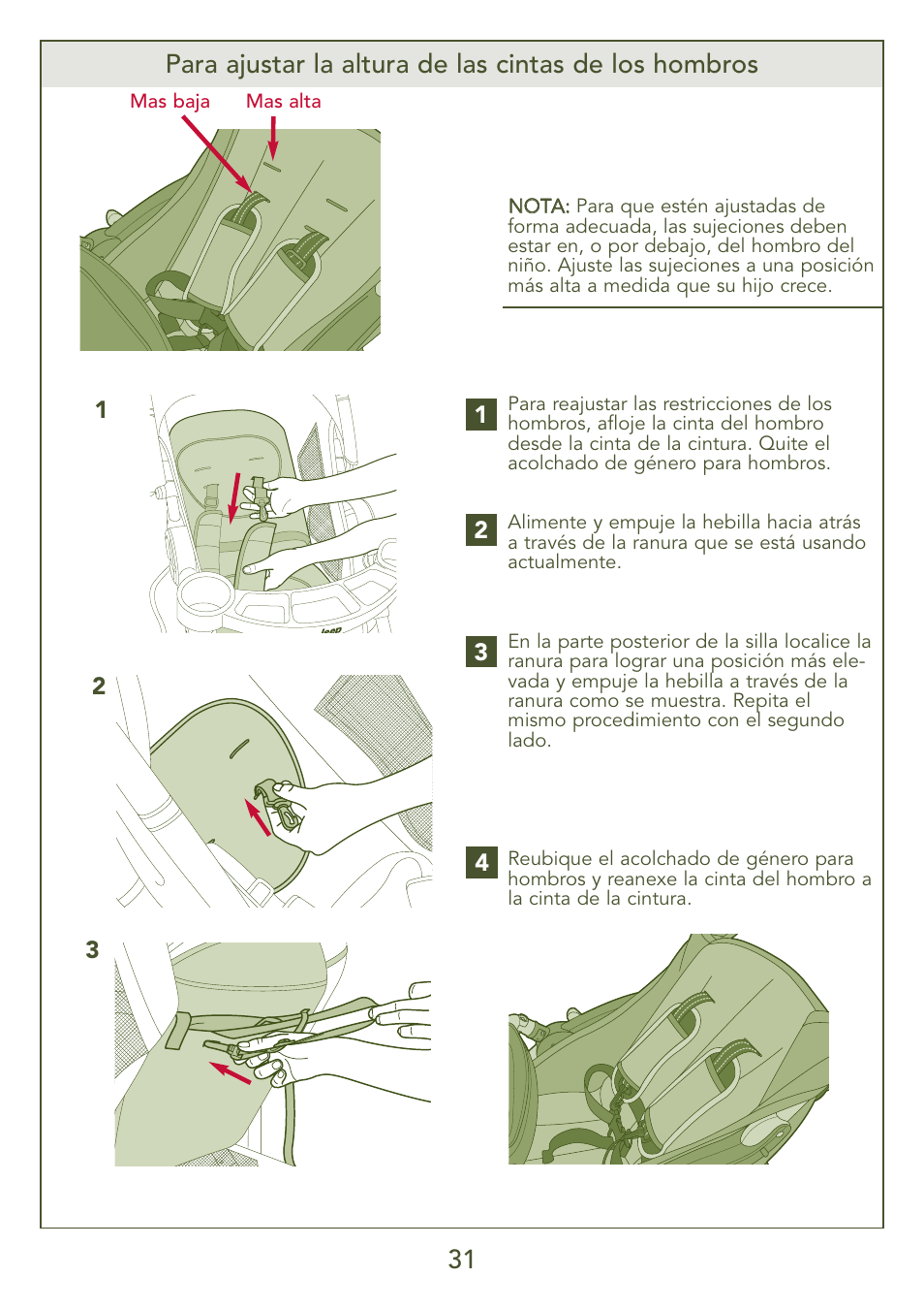 Kolcraft S77-T-R3 User Manual | Page 31 / 51