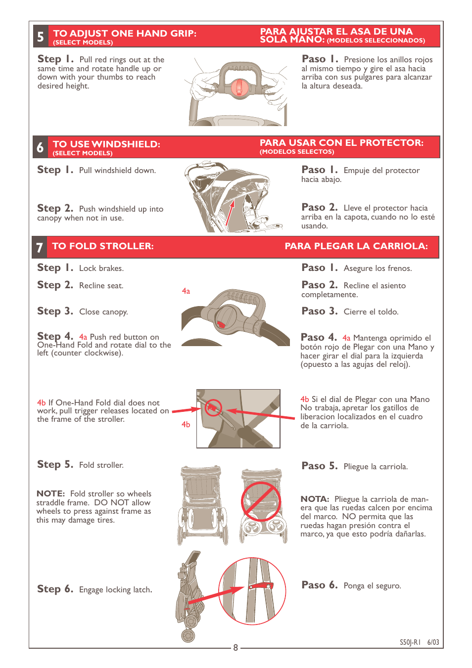 Kolcraft S50J-R1 User Manual | Page 8 / 9