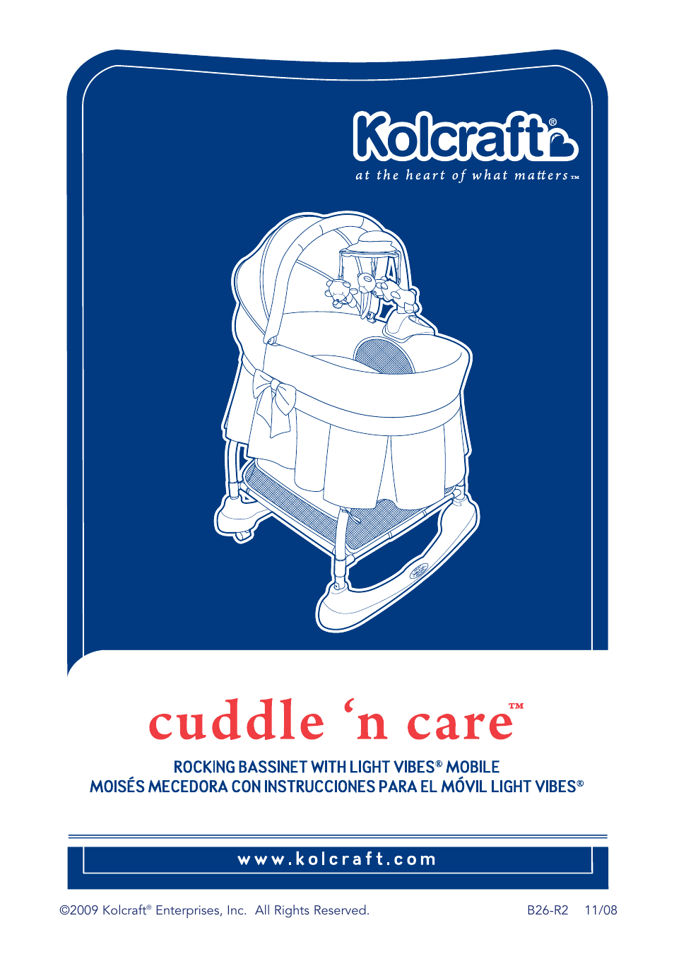 Kolcraft CUDDLE 'N CARE B26-R2 User Manual | 24 pages