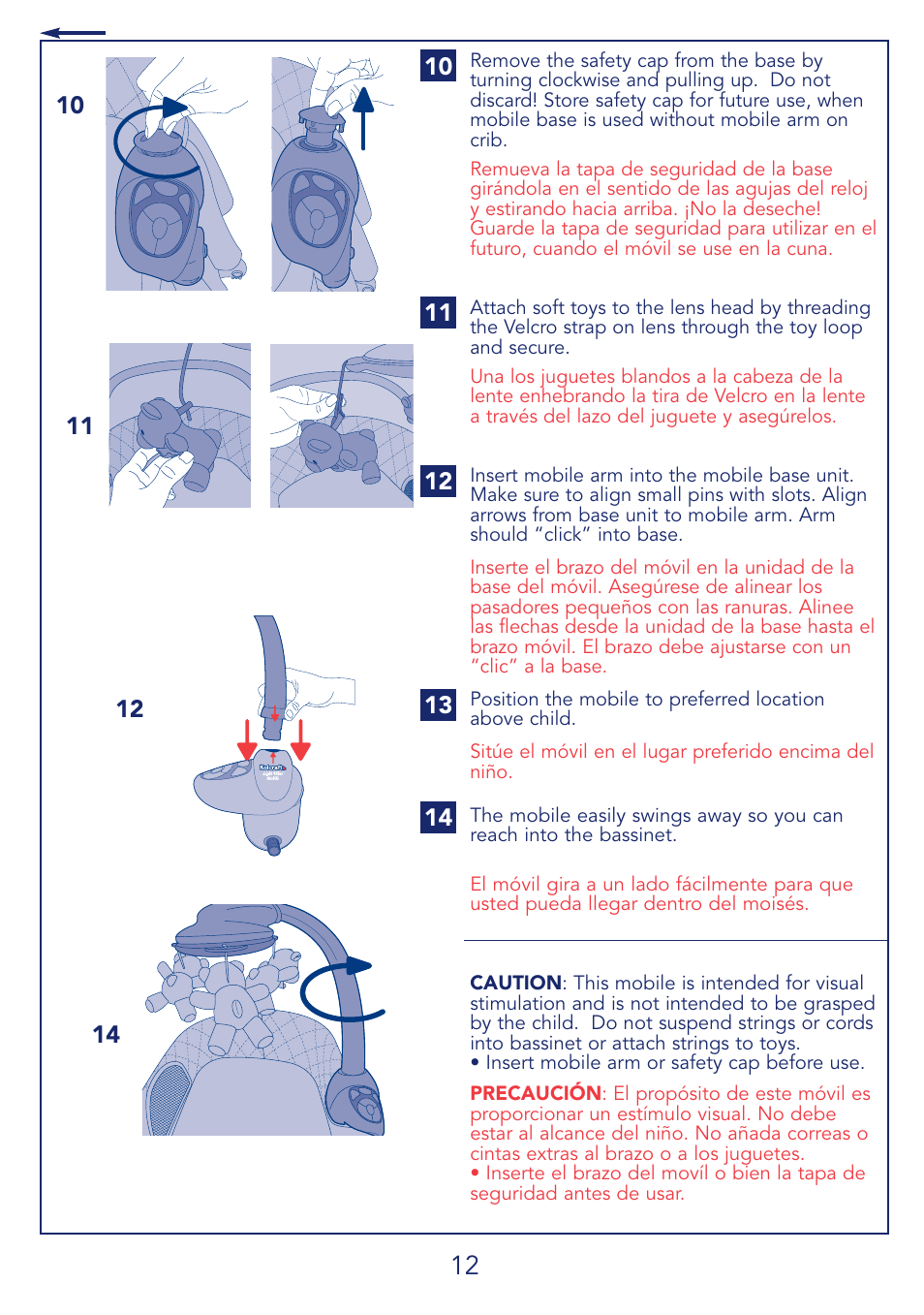 Kolcraft CUDDLE 'N CARE B26-R2 User Manual | Page 12 / 24