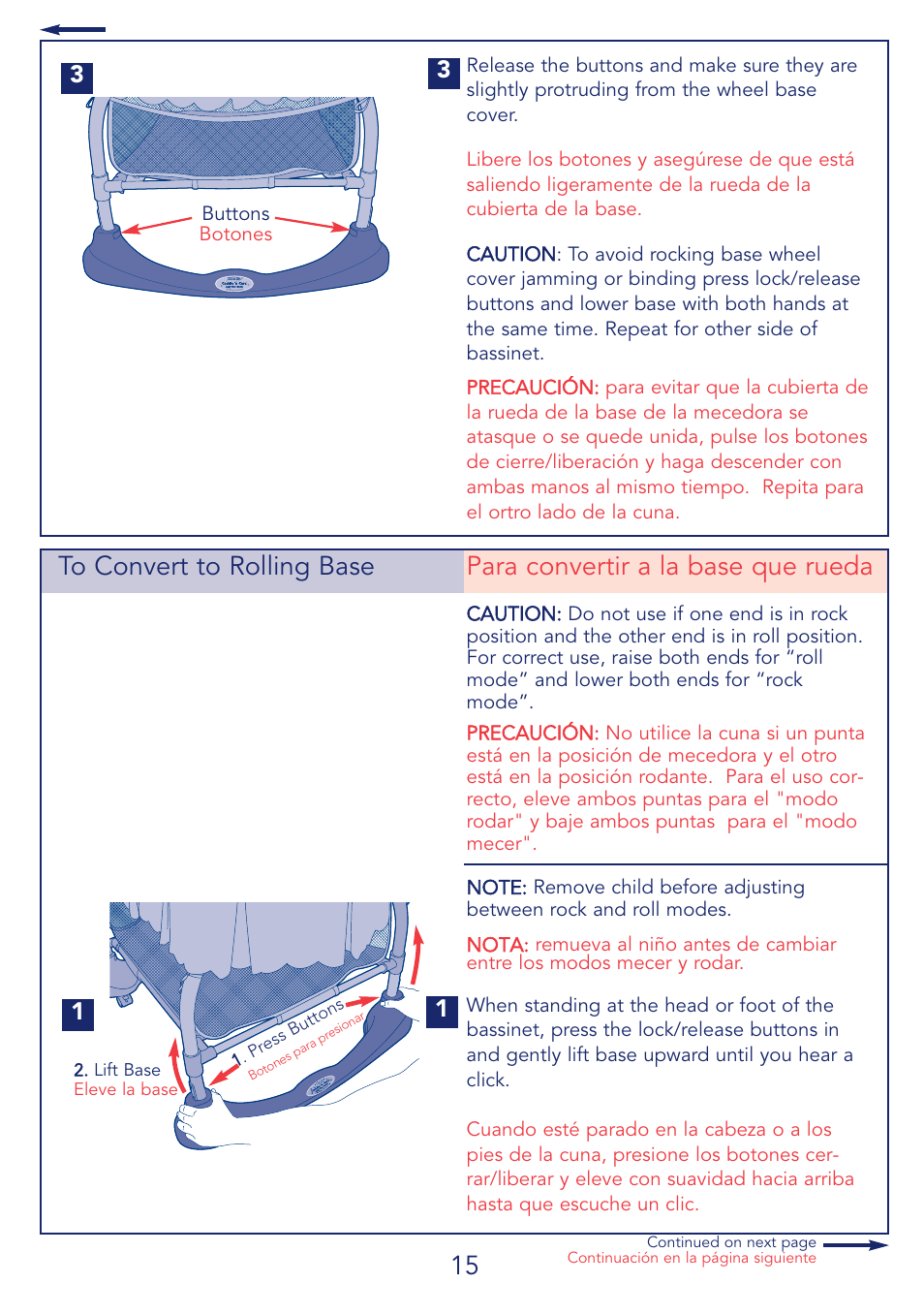 Kolcraft CUDDLE 'N CARE B26-R2 User Manual | Page 15 / 24