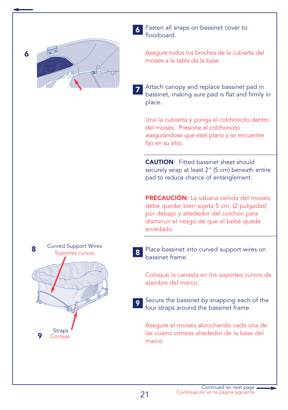 Kolcraft CUDDLE 'N CARE B26-R2 User Manual | Page 21 / 24