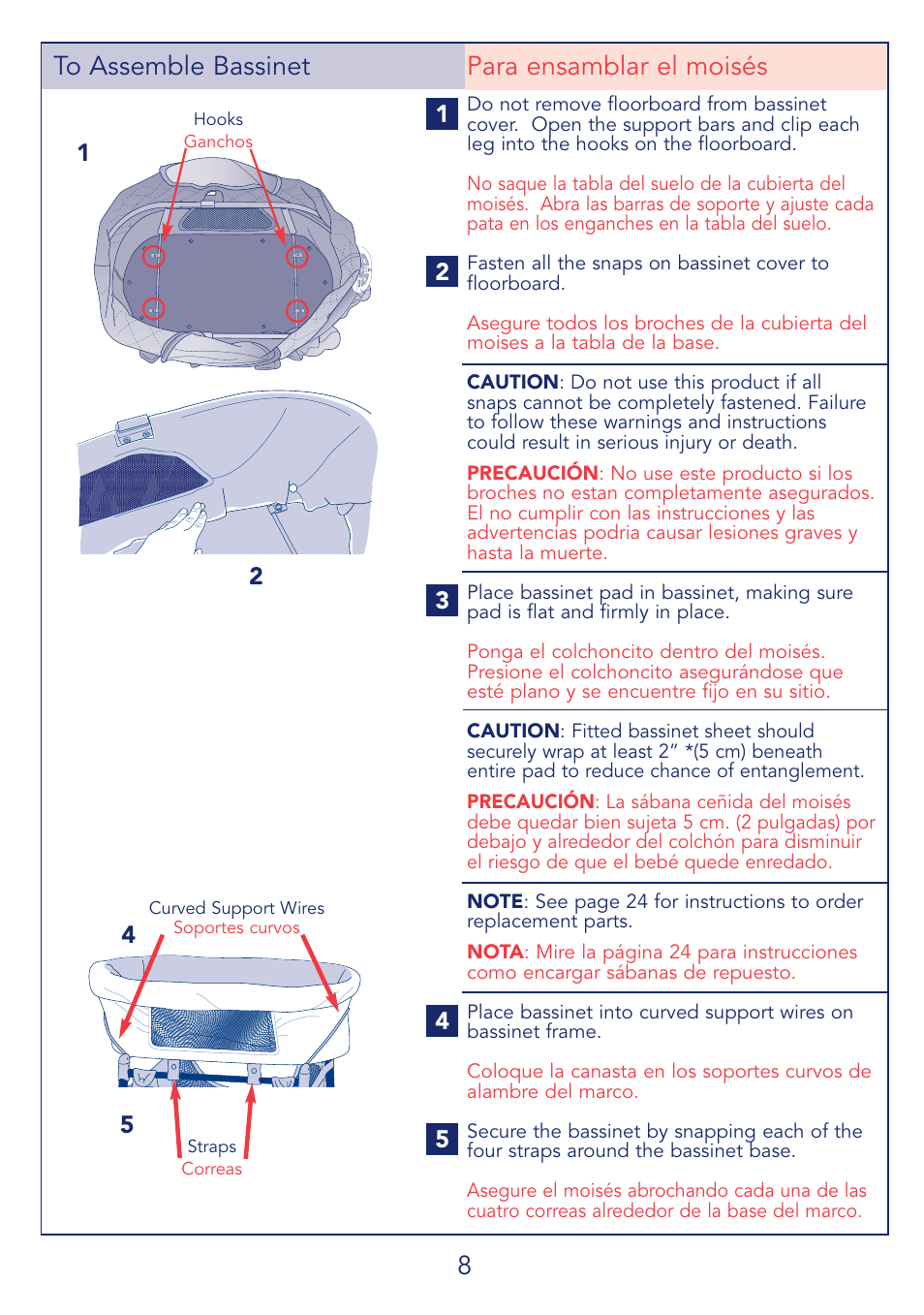 Kolcraft CUDDLE 'N CARE B26-R2 User Manual | Page 8 / 24