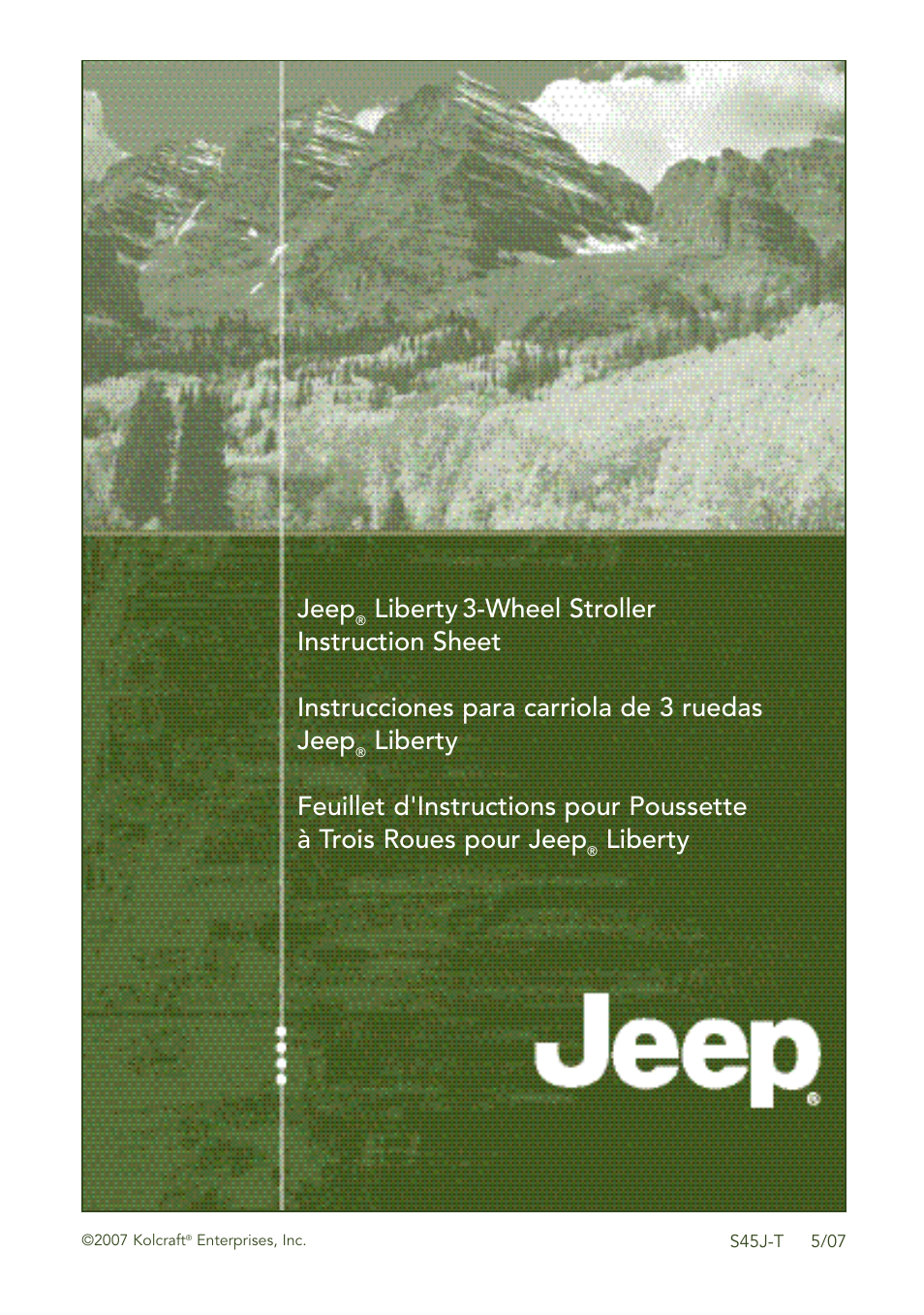 Kolcraft JEEP S45J-T 5/07 User Manual | 45 pages