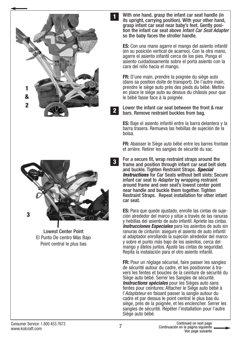 Kolcraft S75-T-R2 User Manual | Page 7 / 16