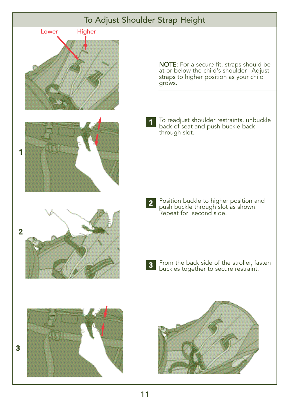 Kolcraft LIBERTY S45J-T User Manual | Page 11 / 45