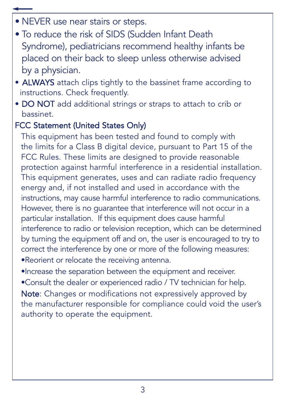 Kolcraft B27-R4 User Manual | Page 3 / 18
