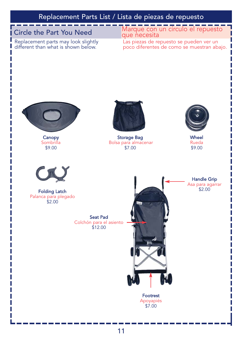 Kolcraft S53-R1 User Manual | Page 11 / 12