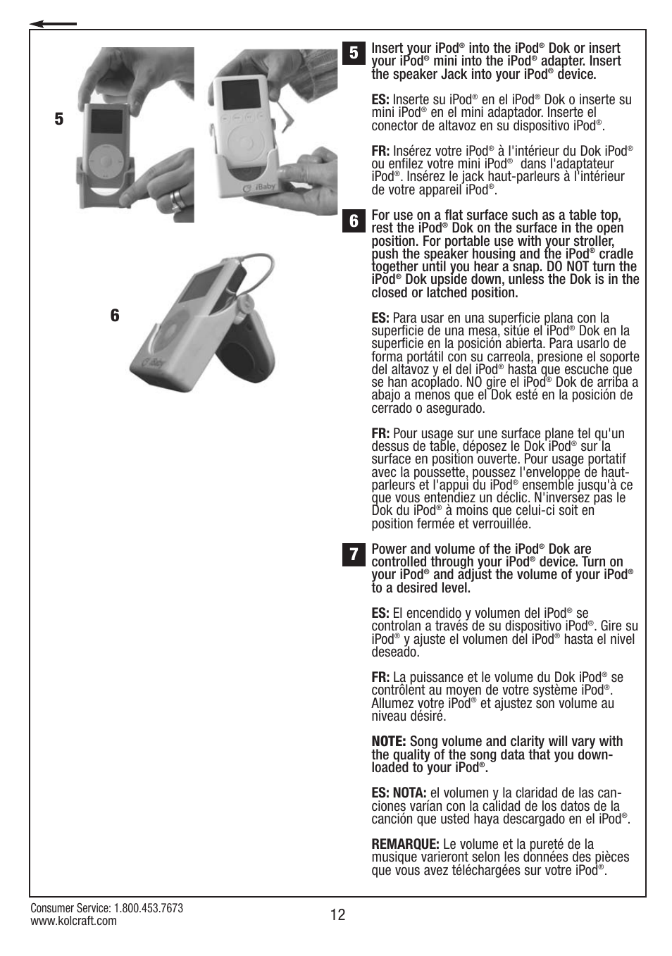 Kolcraft S67-T-R1 User Manual | Page 12 / 24