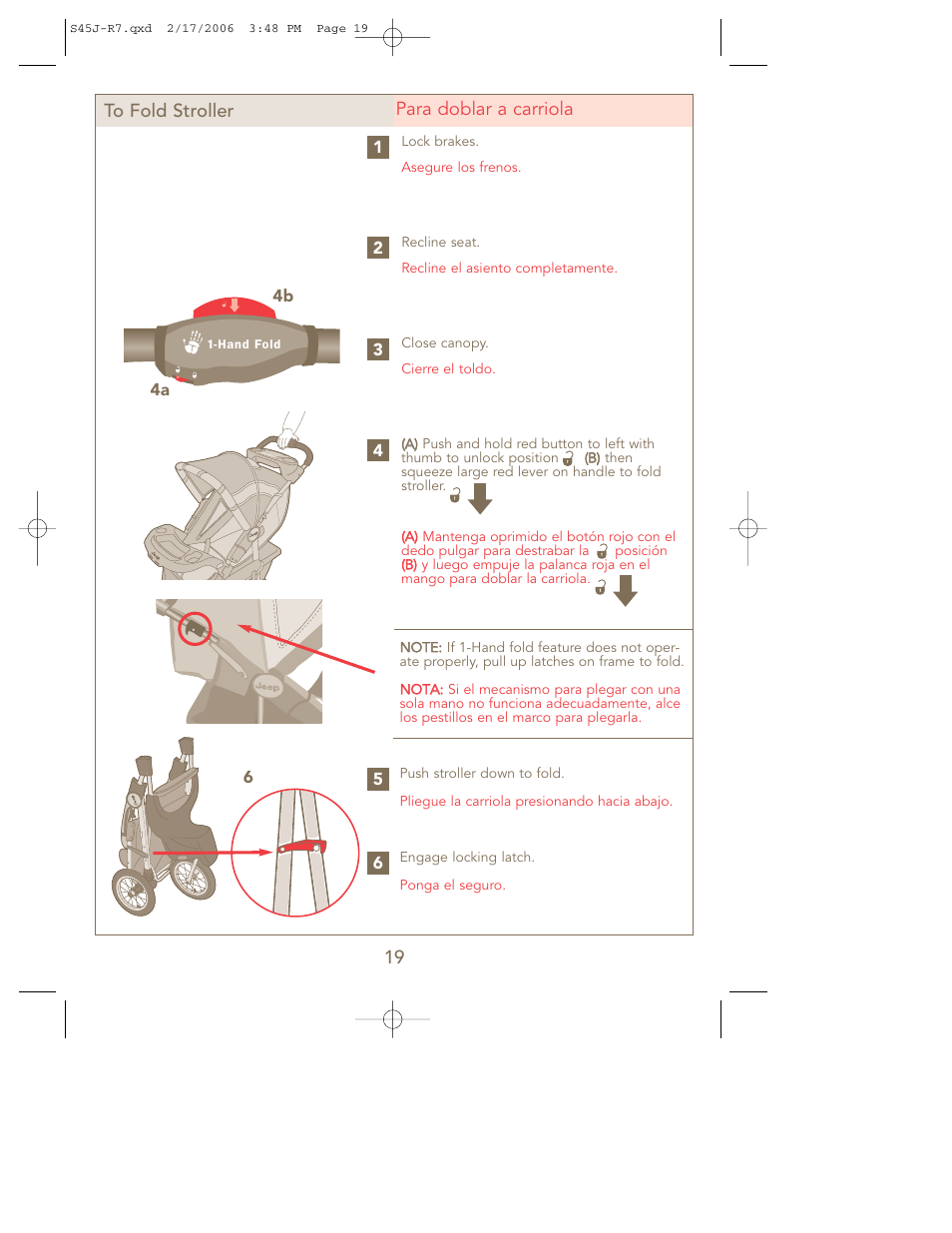 Kolcraft S45J-R7 User Manual | Page 19 / 24