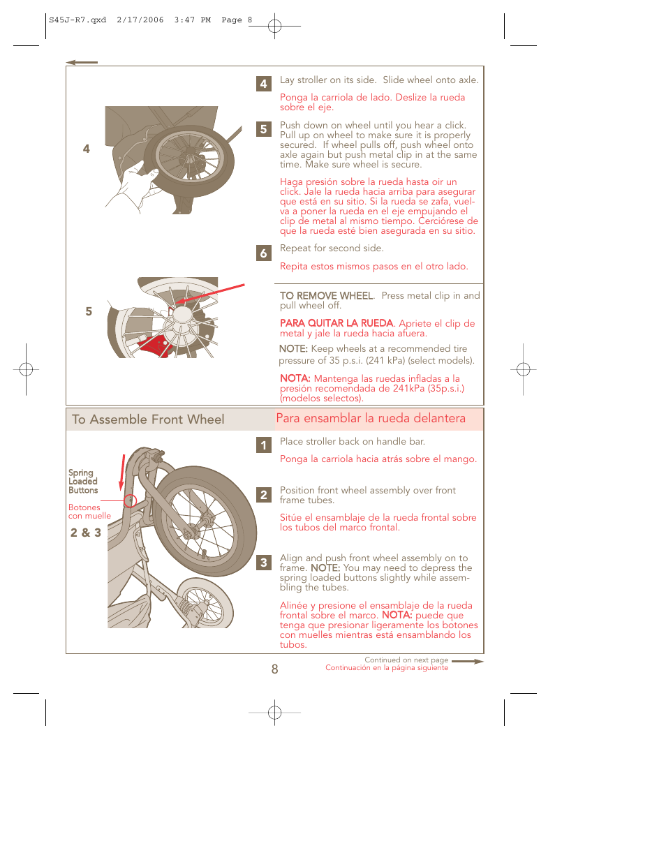 Kolcraft S45J-R7 User Manual | Page 8 / 24