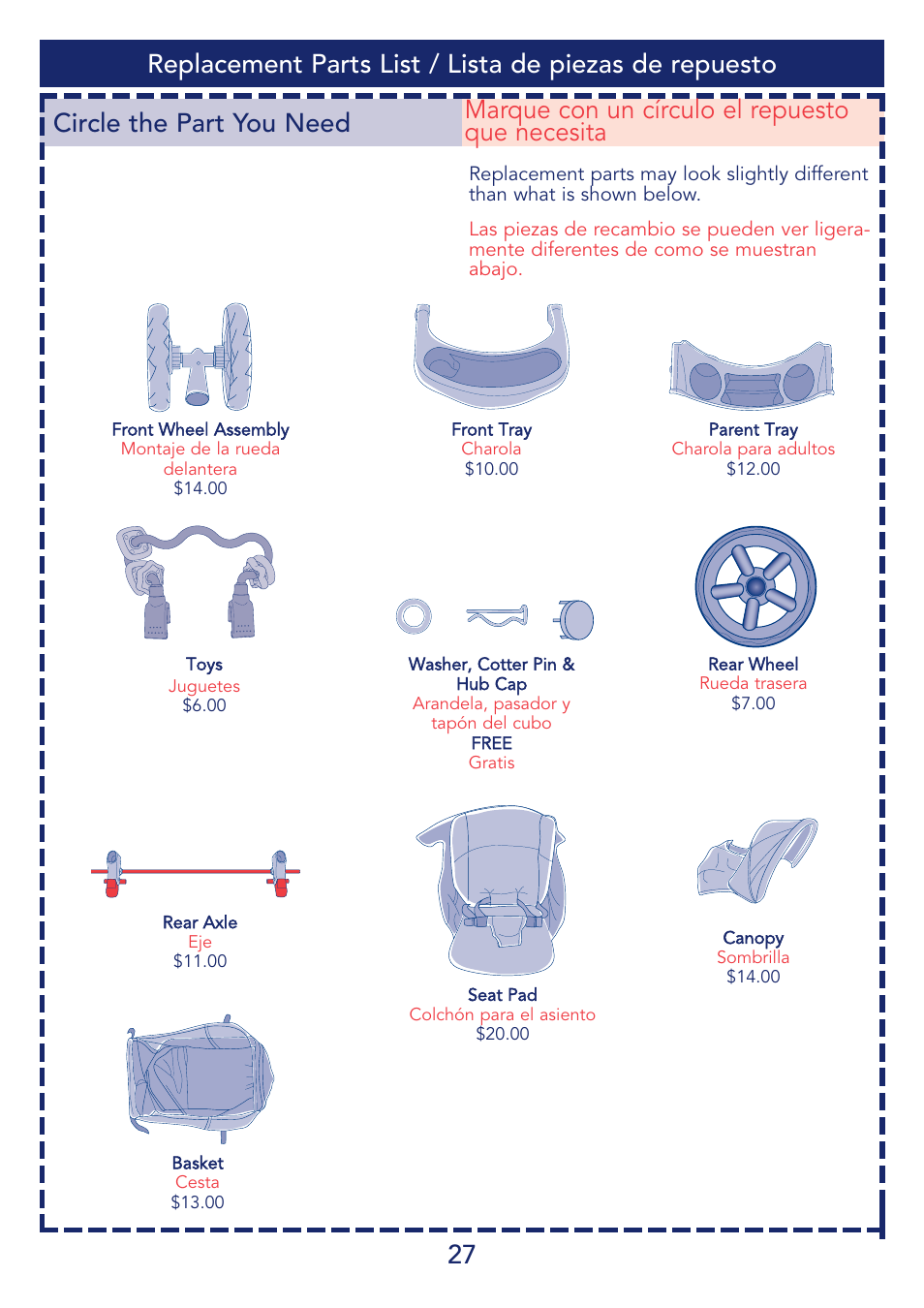 Kolcraft S51-T 11/08 User Manual | Page 27 / 28