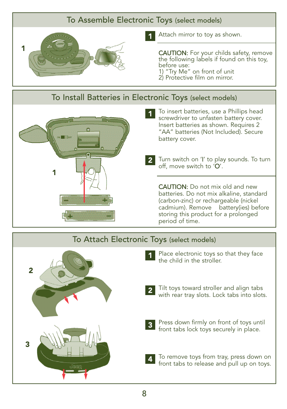 Kolcraft S45J-T 5/07 User Manual | Page 8 / 45