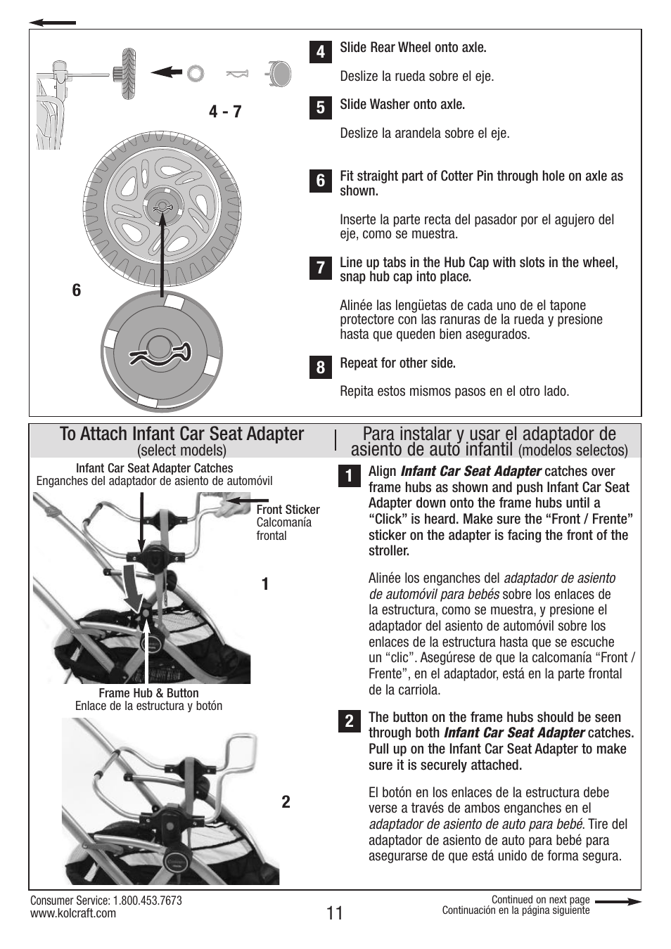 Kolcraft OPTIMA S82-R2 User Manual | Page 11 / 32