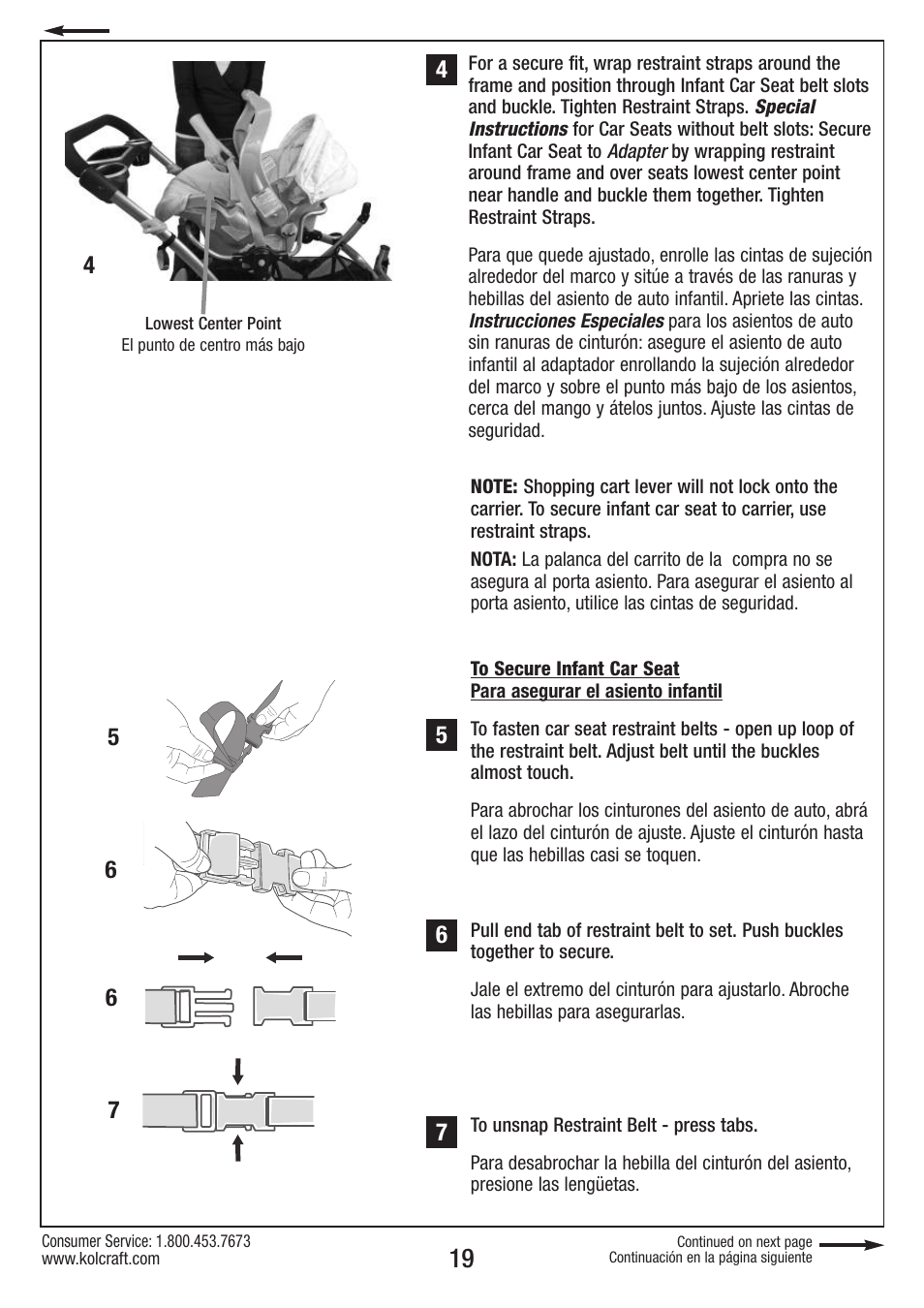 Kolcraft OPTIMA S82-R2 User Manual | Page 19 / 32