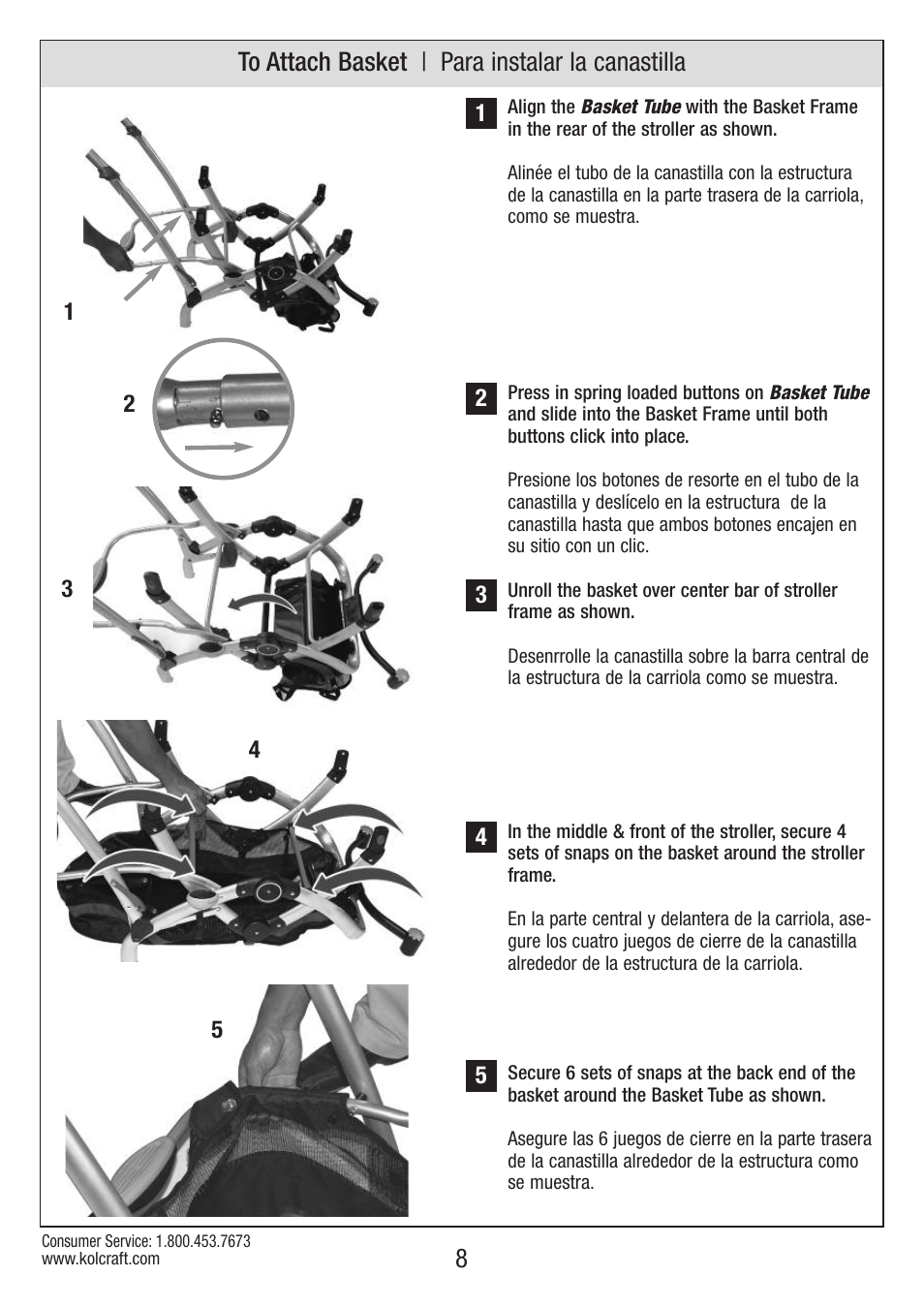 Kolcraft OPTIMA S82-R2 User Manual | Page 8 / 32