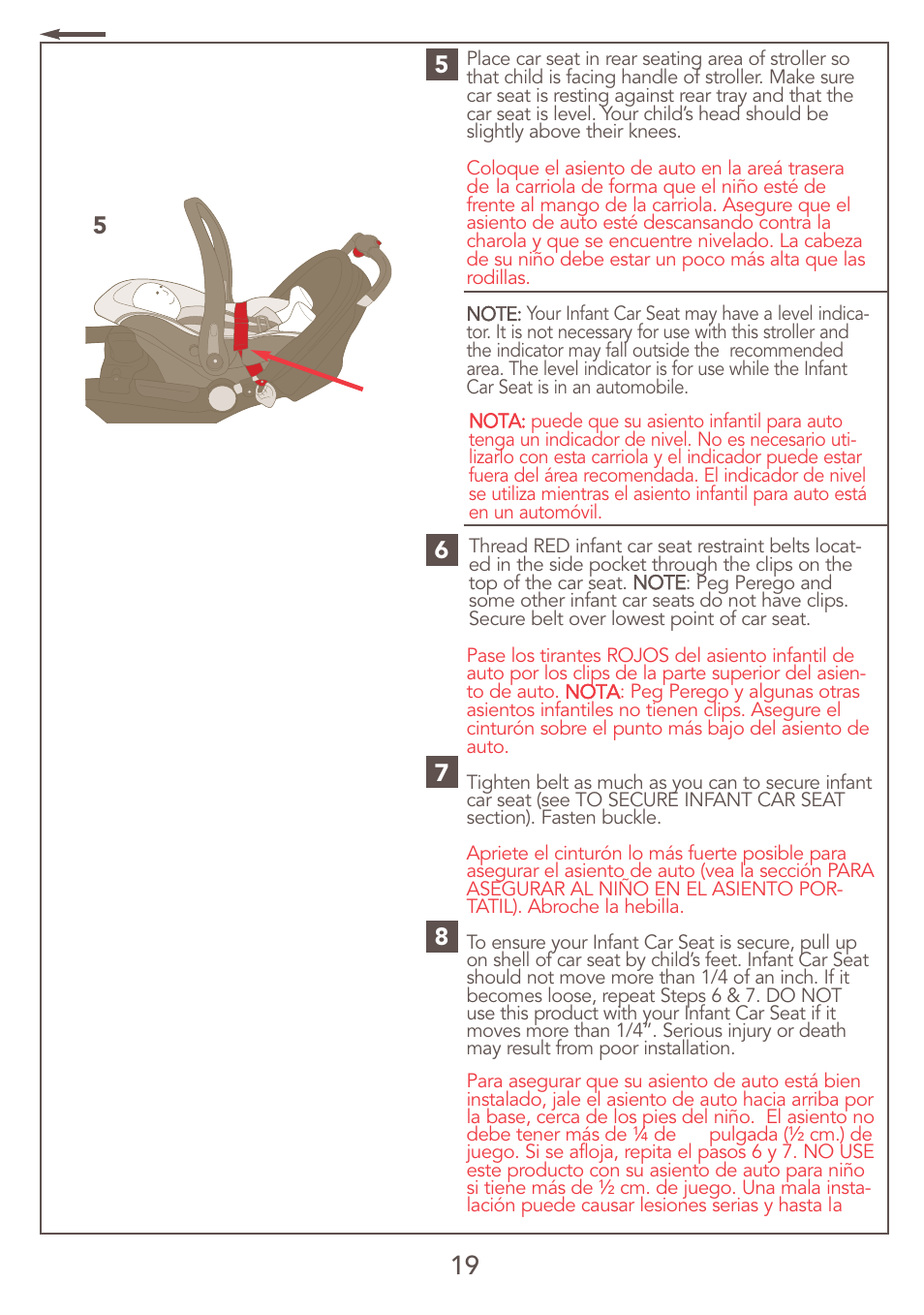 Kolcraft JEEP S47J-R7 9/06 User Manual | Page 19 / 26