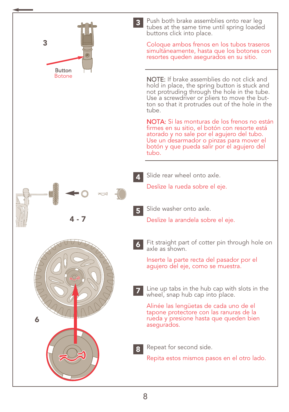 Kolcraft JEEP S47J-R7 9/06 User Manual | Page 8 / 26