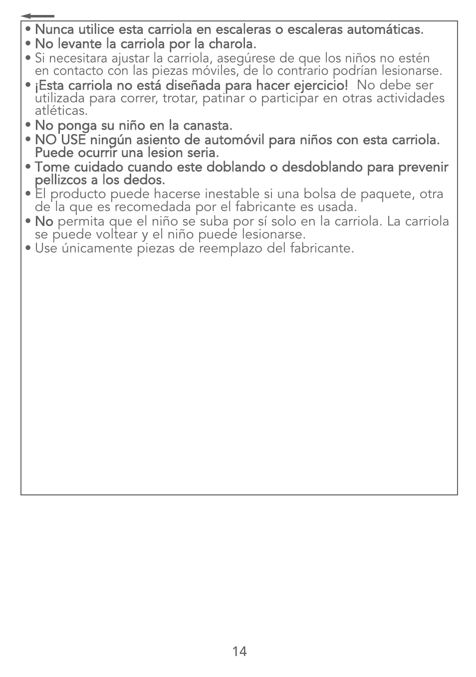 Kolcraft LITE SERIES S67-T 4/07 User Manual | Page 14 / 36