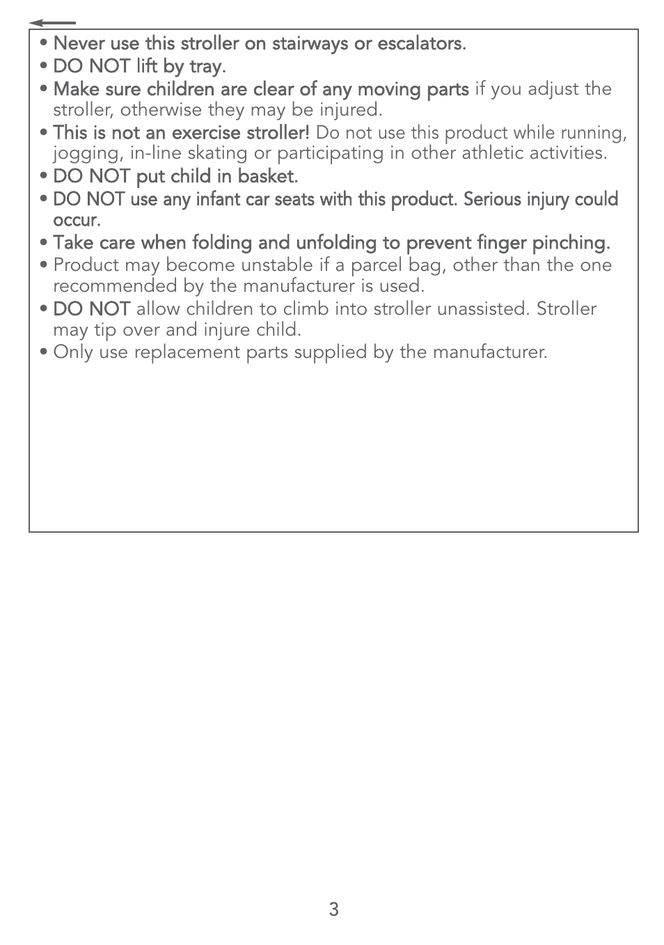 Kolcraft LITE SERIES S67-T 4/07 User Manual | Page 3 / 36