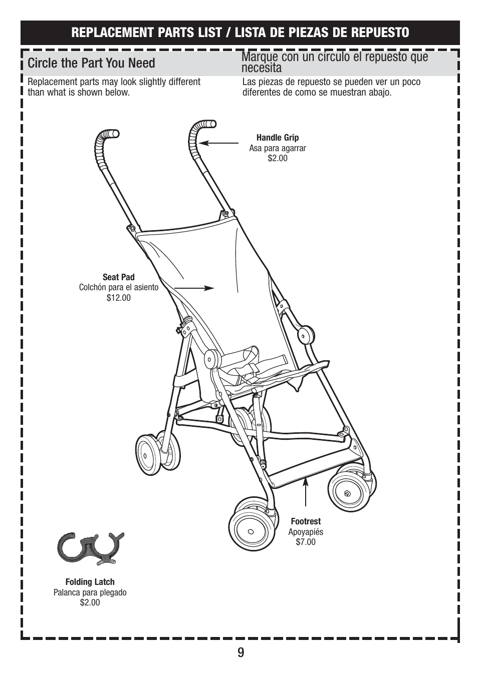 Kolcraft S083 8/10 User Manual | Page 9 / 10