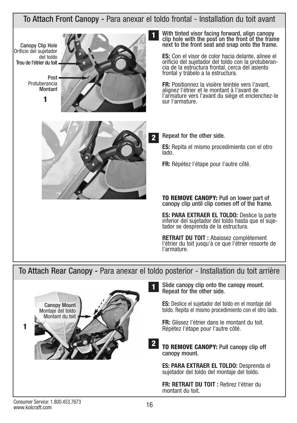 Kolcraft S084 12/10 User Manual | Page 16 / 36