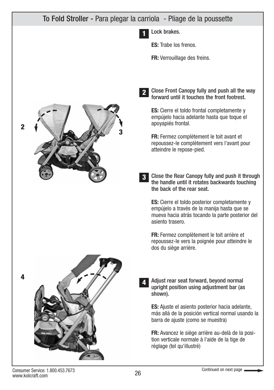 Kolcraft S084 12/10 User Manual | Page 26 / 36