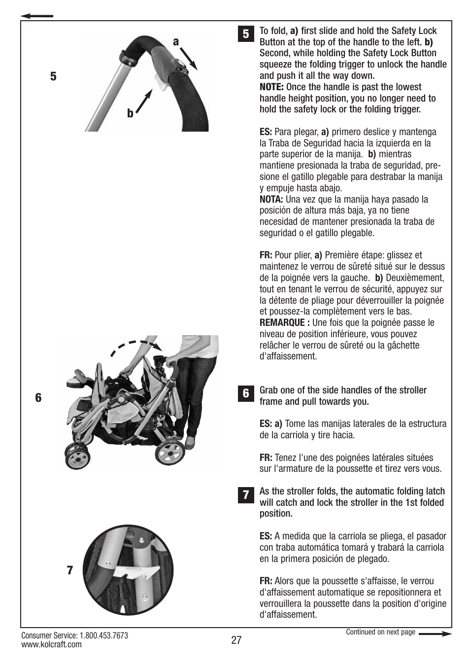 Kolcraft S084 12/10 User Manual | Page 27 / 36