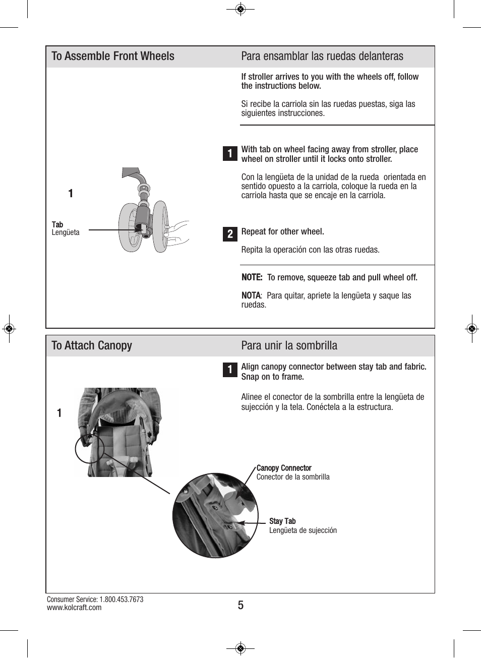Kolcraft S64-R4 2/12 User Manual | Page 5 / 15