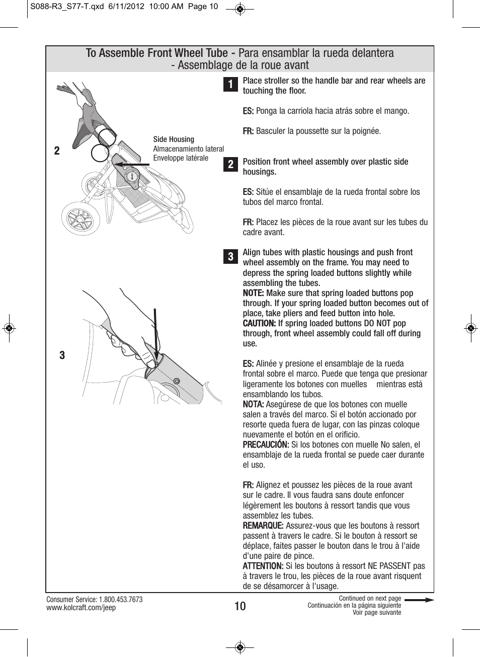 Kolcraft S088-R3 User Manual | Page 10 / 32