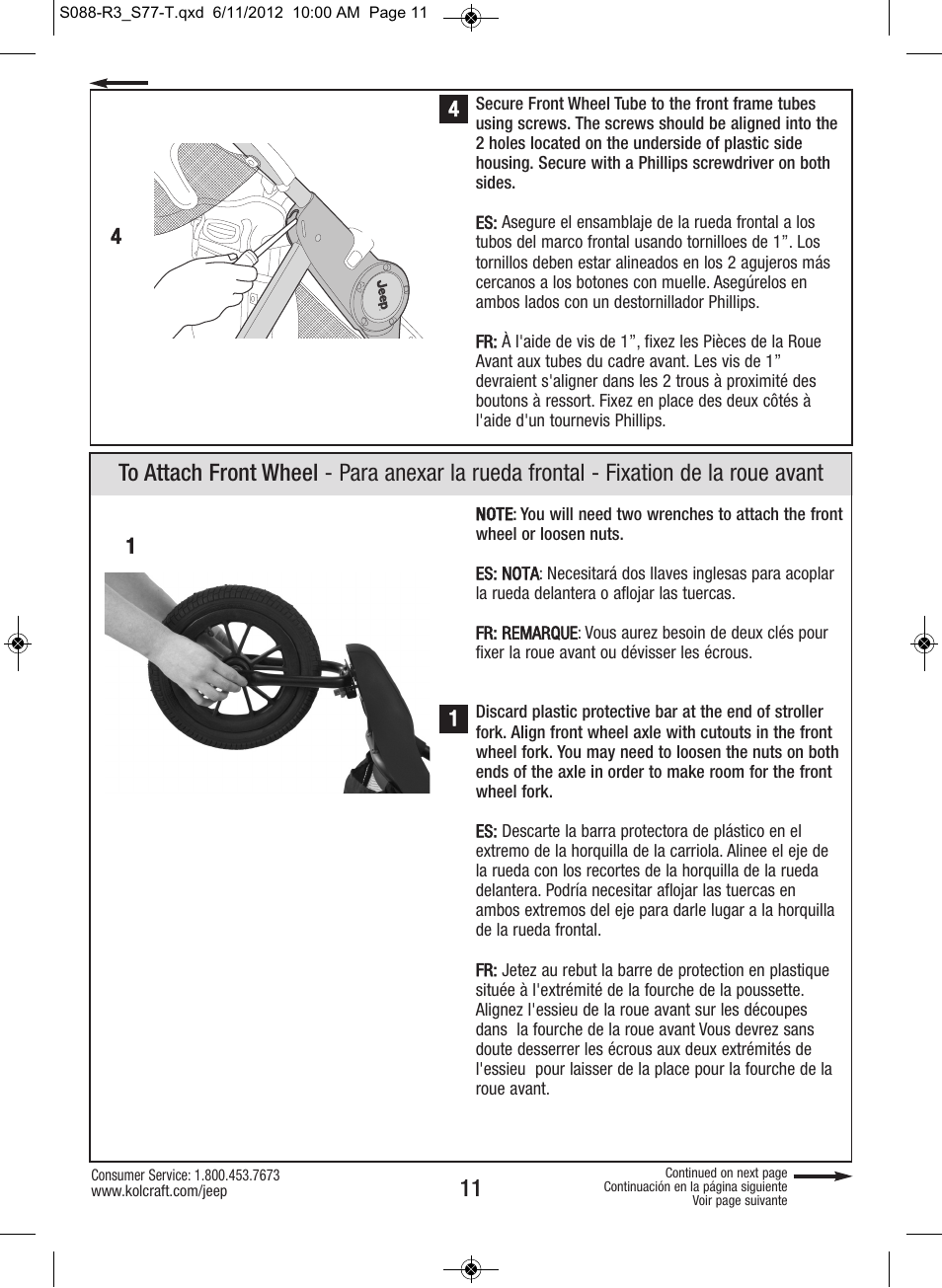 Kolcraft S088-R3 User Manual | Page 11 / 32